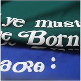 Hip-hop t shirts half sleeve instrendy reborn english letter foam trendy short-sleeved t-shirt short tee