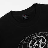 saint m t shirts s.m earth alphabet graphic crew neck short sleeve t-shirt