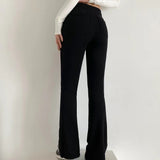 Women Sweatpants Bell-Bottom Pants Fall Casual Pants