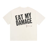 saint m t shirts s.m letter print crew neck pullover short sleeve top