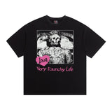 saint m t shirts s.m vintage love graphic crew neck pullover short sleeve top
