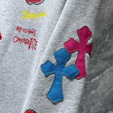 Chh Chrome Hearts Hoodie Color Sanskrit Hand Painted Graffiti Hooded Sweater