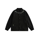 Unisex Jacket Vintage Floral Embroidered Casual Jacket
