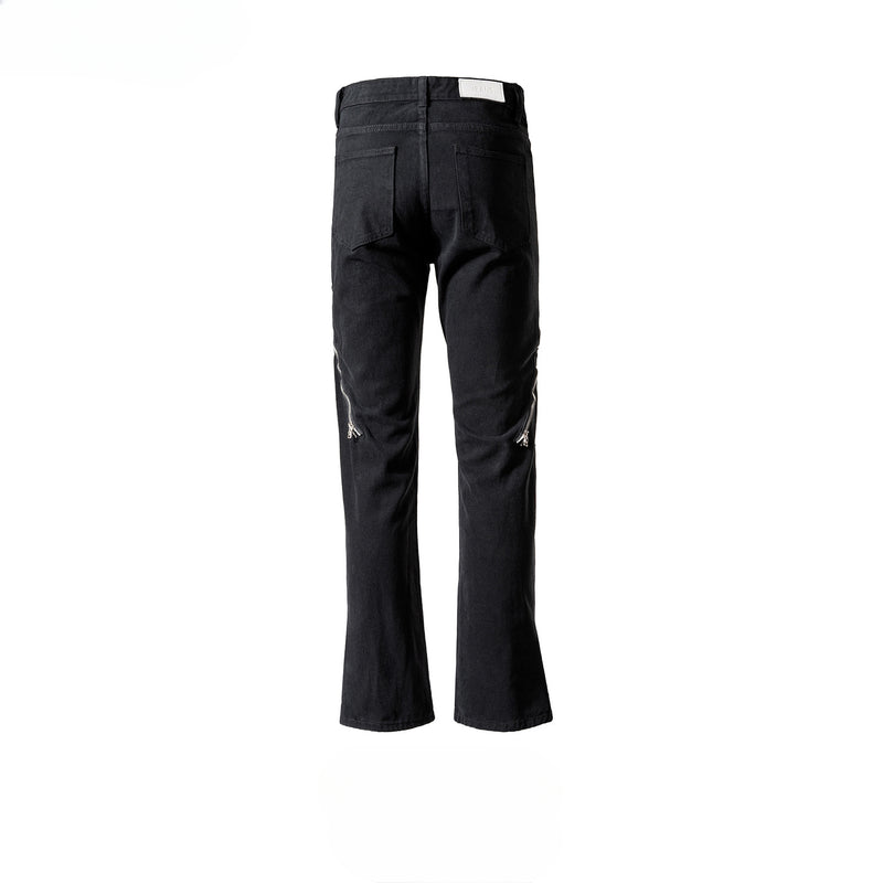 MIJKO Men's Vintage Pants MIJKO Men's Women's Spring and Summer High Street Wide-footed Straight Jeans