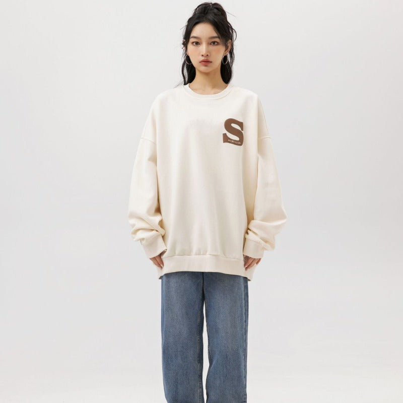 Unisex Hoodie Autumn Foaming Patchwork Sweater