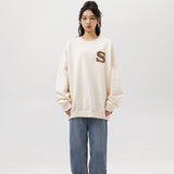 Unisex Hoodie Autumn Foaming Patchwork Sweater