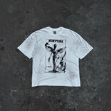 saint m t shirts s.m graffiti angel graphic crew neck short sleeve tee