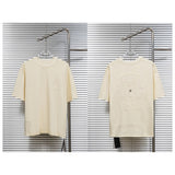 Ch hip-hop t shirts ch short-sleeved sanskrit horseshoe patch metal cross craft short-sleeved american high street