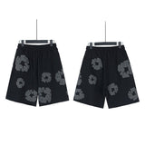 Denim Tears Outfit:T Shirt/Shorts (Separate Purchase Options) Loose Short Sleeve T-shirt Casual Shorts Suit