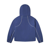 Trap star spring & fall tra badge letter stripes pattern casualloose windbreaker outwear one piece batch