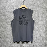 Amiri tank top line simple logo printing