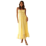 Women Dresses Sling Long Dress Sleeveless Sling (Jkw0408)