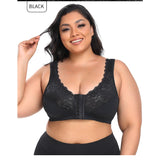 Full figure bra wireless lace lightly lined
