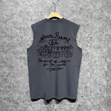 Amiri tank top sketch country printing