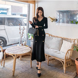 Women Maxi Dress Spring and Autumn Fishtail Sheath Sexy Dress