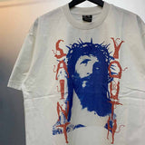 SAINT MICHAEL Vintage T Shirt Crew Neck Short Sleeve
