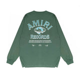 Amiri Long Sleeved Shirt Printed Trendy Pure Cotton