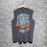 Amiri tank top five-star rose print
