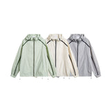 Unisex Jacket Retro Hooded Coat Jacket Sun Protection Top