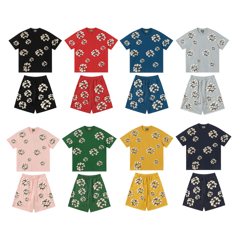 Denim Tears T shirt & Shorts 2 Piece Set