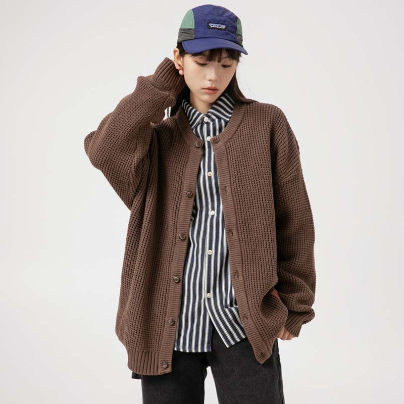 Unisex Sweater Autumn Vintage Coarse Knitted Sweater