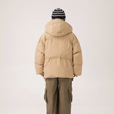 Unisex Coat Winter Detachable Cap Zipped Cotton-Padded Jacket