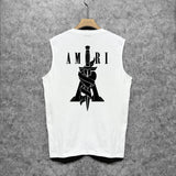 Amiri tank top sword printing