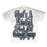 Hip-hop t shirts american high street angel printing distressed washed retro short-sleeved t-shirt loose half-sleeved t