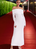 Prom Dresses Summer Women's One-Neck Celebrity Dress
