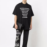 Vetements T Shirts VTM Three-Dimensional Foam Letter Printing Slogan round Neck Short Sleeve T-shirt