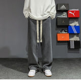 Men Jeans Vintage Jeans Straight-Leg Pants