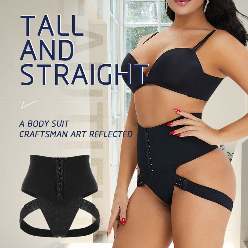 Mid-waist tummy control butt lift hip shorts