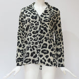 Women T-shirt Shirt Autumn Sexy Leopard Print Chiffon Shirt Women's Shirt OL