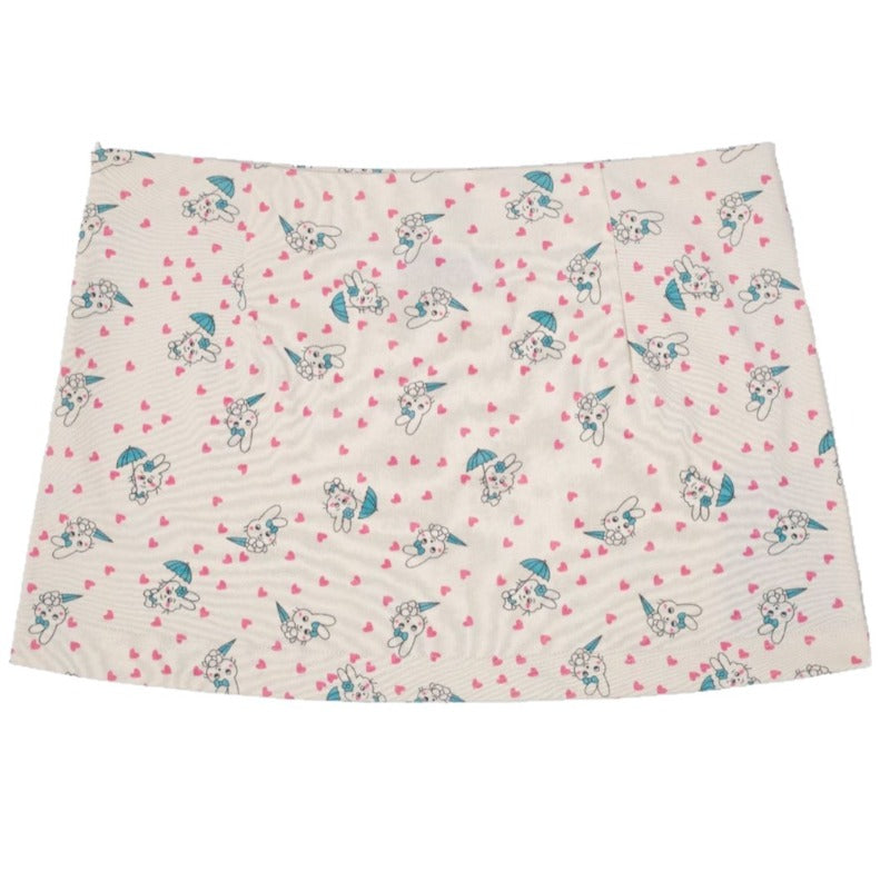 Ashley williams all-over bear print sexy sweet mini skirt, hot girl summer a-line skirt, cute midi skirt