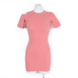 Women Dresses Summer Sexy Hip Skirt Knitted Dress