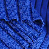 Women Sweater Knitwear Spring and Autumn Klein Blue Ice Silk V-neck Sweater