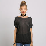 Women Knitwear Short-Sleeved Knitwear Summer Knitwear Top