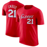NBA T-Shirts NBA Basketball T-Shirt 76ers Harden Embiid Jersey Short Sleeve