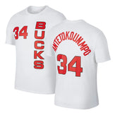 NBA T-Shirts NBA Basketball Suit Short Sleeve Bucks T-Shirt Men