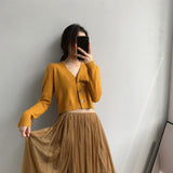 Women Cardigan Sweater Short Cardigan Autumn Knitted Coat 8t2068