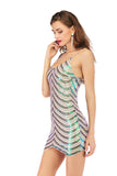 Women's Evening Gown Sexy Strap Backless Beaded Stretch Sequins Dress Dress