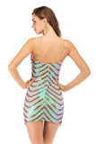 Women's Evening Gown Sexy Strap Backless Beaded Stretch Sequins Dress Dress