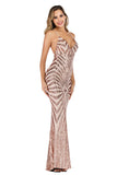 Women's Sexy V-neck Strap Vintage Sequins Dress Formal Dress