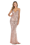 Women's Evening Gown Sexy Sling Backless Stretch Sequins Dress Long Dress