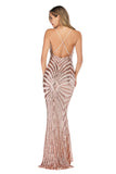 Women's Evening Gown Sexy Sling Backless Stretch Sequins Dress Long Dress