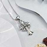 Chrome Hearts Necklace Cross Vintage Pendant Versatile for Men and Women