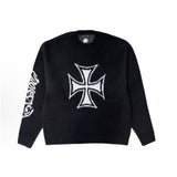 Saint m t sweater streetwear brand distressed graphic crewneck pullover