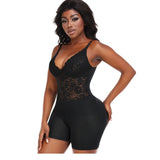 Shapewear Bodysuit Buttocks Lace Suspender Tie