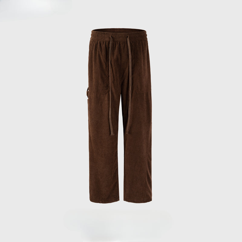 MIJKO Men's Vintage Pants MIJKO Men's and Women's Long Drawstring High Street Style Casual Pants