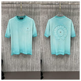 Ch hip-hop t shirts american ch crow short-sleeved sanskrit horseshoe cross patch embroider round neck t-shirt high street